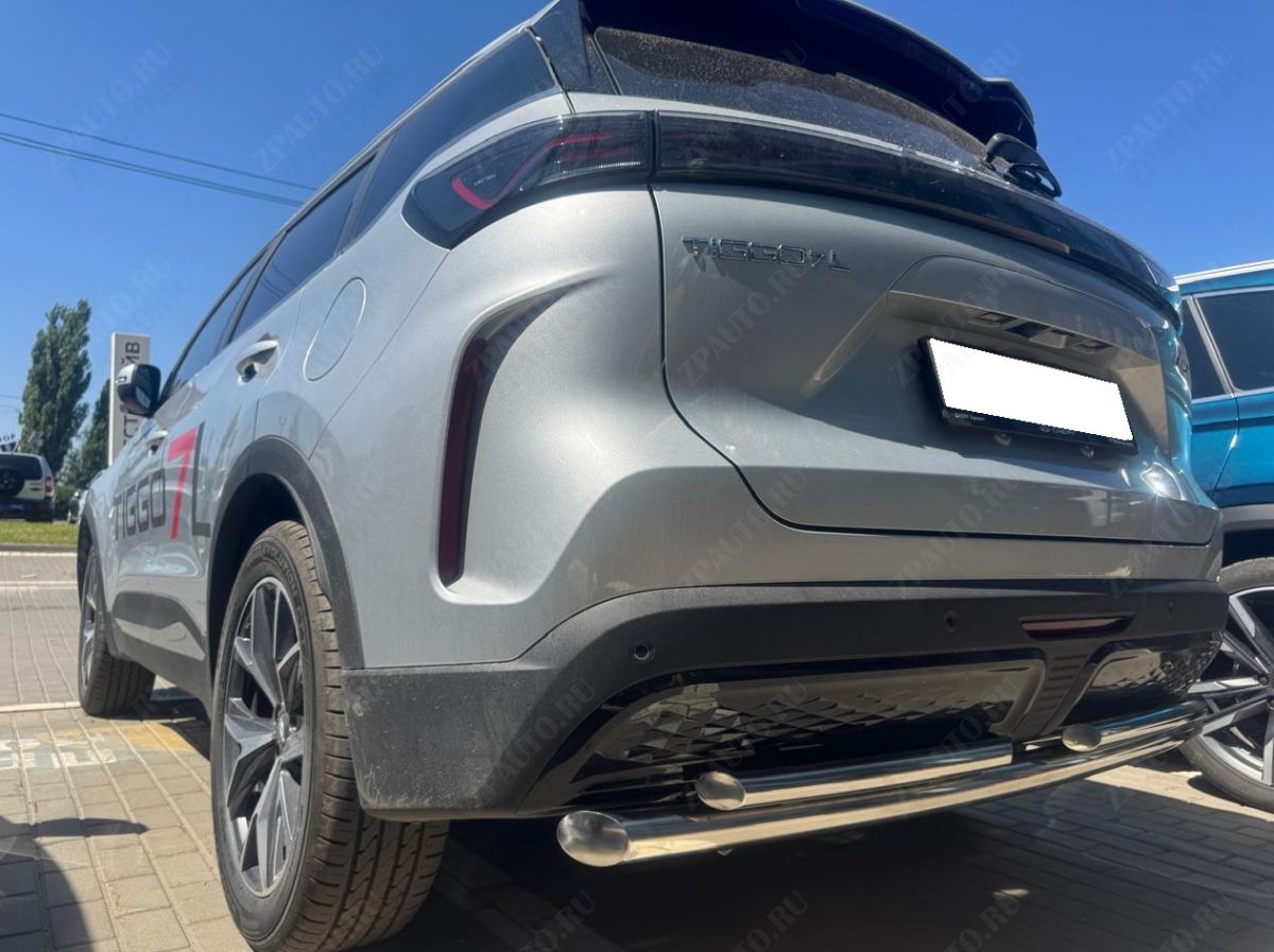 Защита заднего бампера двойная для автомобиля CHERY Tiggo 7L 2025 арт. CTG.7L.25.16