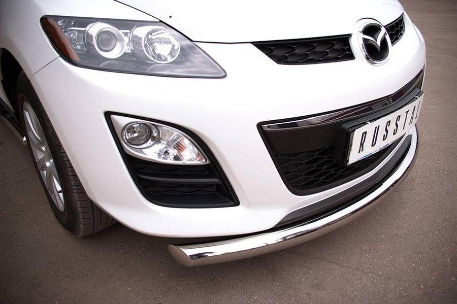 Защита переднего бампера d76 для Mazda CX-7 2010, Slitkoff MC7Z-000640