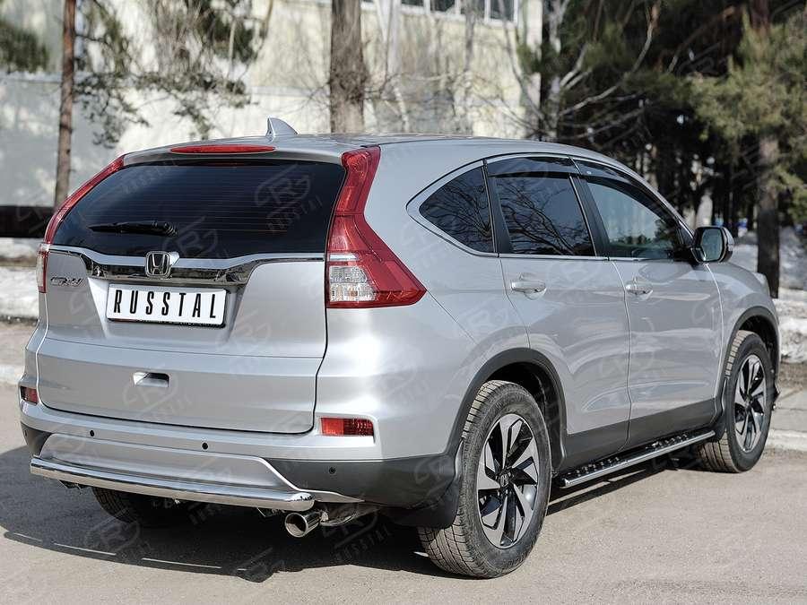 Защита заднего бампера d57 Honda CR-V 2015 2.0, Slitkoff HCRZ-002226