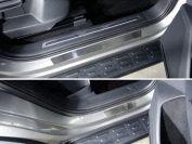 Накладки на пороги внешние (лист шлифованный) 4шт для автомобиля Volkswagen Tiguan 2017-