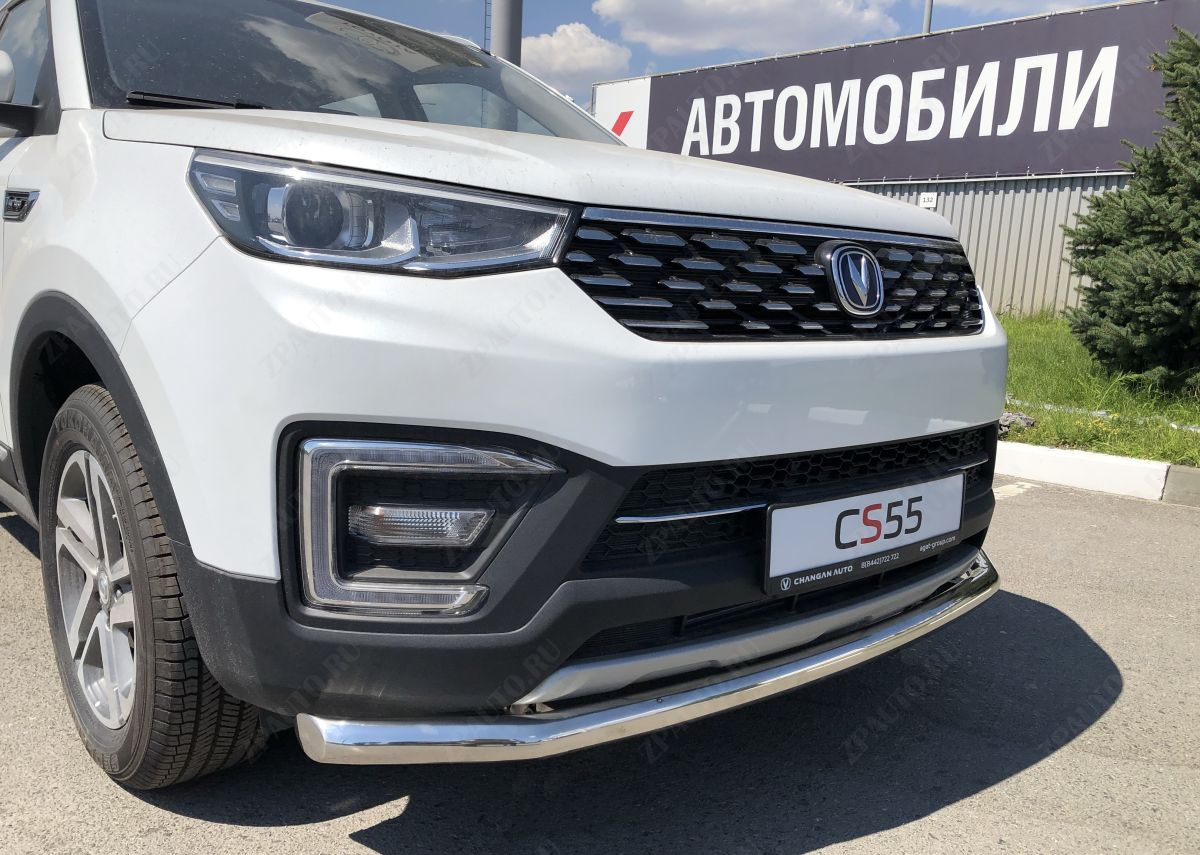 Защита переднего бампера для автомобиля  CHANGAN CS55 2018- арт. CGCS55.18.01