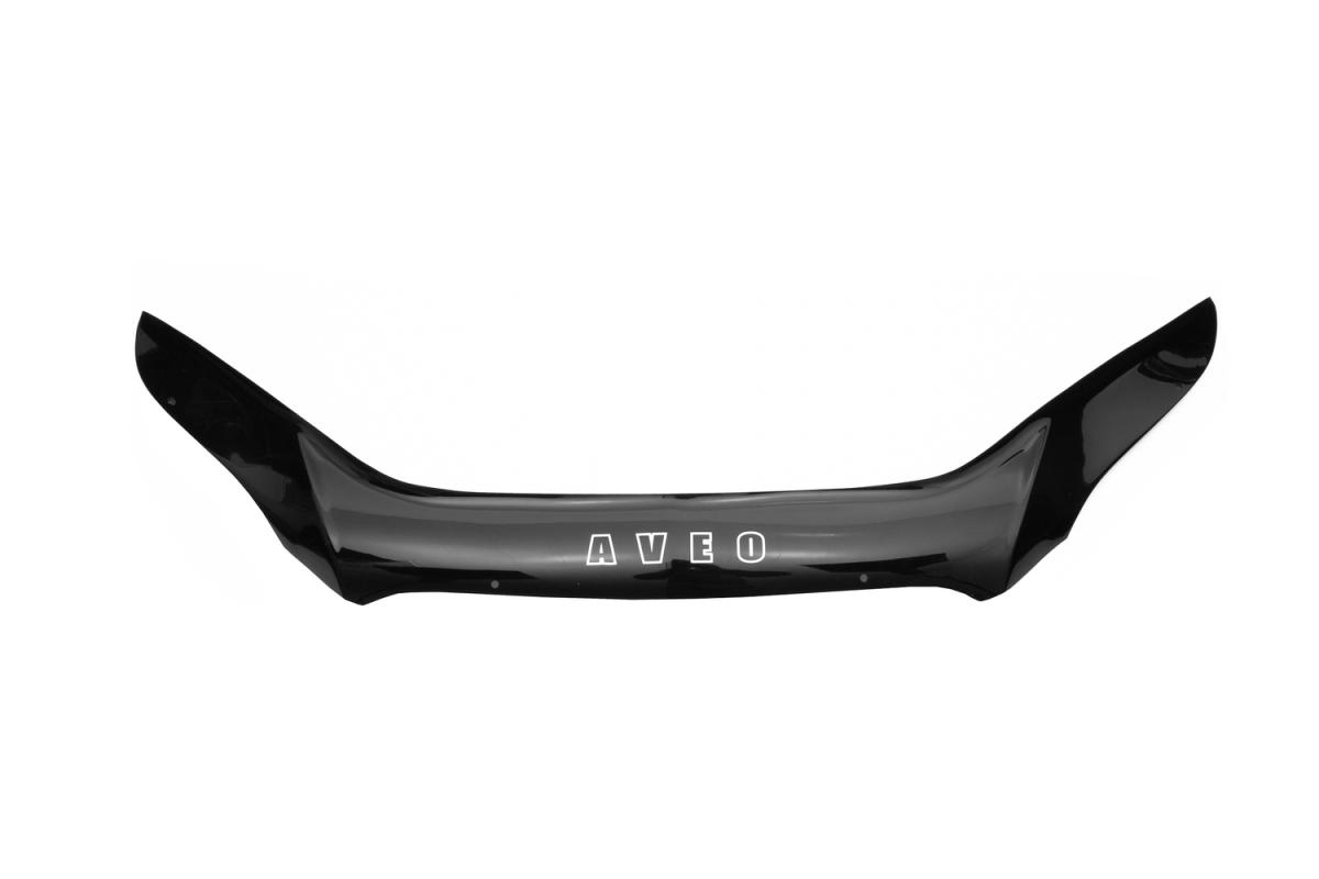 Дефлектор капота (ЕВРО крепеж) CHEVROLET AVEO I (Т250 рестайлинг) 2006-2012 хэтчбек