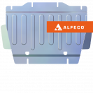 Oting Paladin 2023- V-2,0 4WD защита картера и редуктора переднего моста, ALFeco, алюминий, 4 мм, арт. ALF7202al