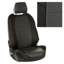 Чехлы для Hyundai HD-72 (HD-78) (3 места), Экокожа, (Черный + Темно-серый), Autopilot арт. kha-hyuhd7278-hyunhd7278-chets-e