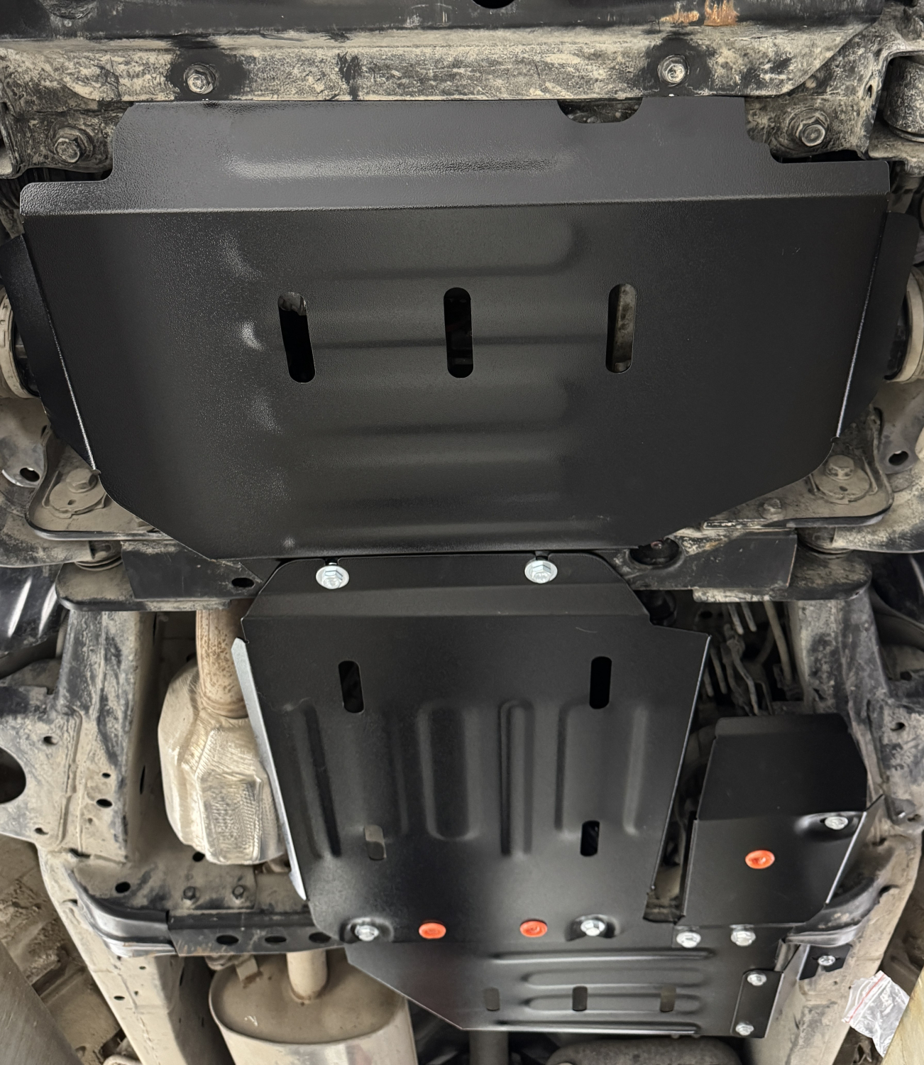 Haval H5 Pro 2023- V-2.0D 8AT 4WD (150 л.с.) комплект защиты (редуктор переднего моста, кпп и РК (4 части)), ALFeco, алюминий, 4 мм, арт. ALF5511al