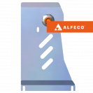 Защита  редуктора заднего моста Renault Koleos II 2016-2020 V-all , ALFeco, алюминий 4мм, арт. ALF1541al-4