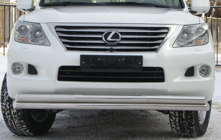 Защита переднего бампера d57/70 для Lexus LX 570, Slitkoff LLZ-000265