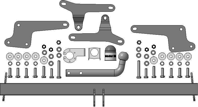 Фаркоп для Toyota RAV 4, тип шара A, Motodor арт. 92518-A