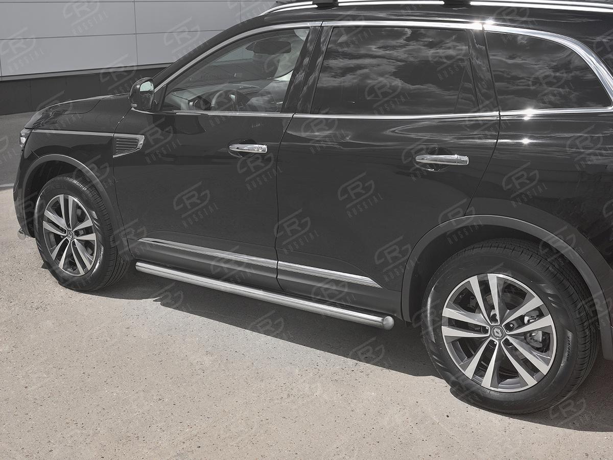 Пороги труба d57 (вариант 3) RKT-0029723 для автомобиля RENAULT KOLEOS 2017-, Slitkoff