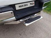 Задняя подножка овальная 120х60 мм (под фаркоп) для автомобиля Toyota Hilux 2015-, TCC Тюнинг TOYHILUX15-44