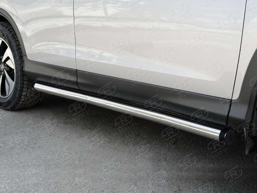 Пороги труба d57 вариант 2 Honda CR-V 2015 2.0, Slitkoff HCRT-0022222