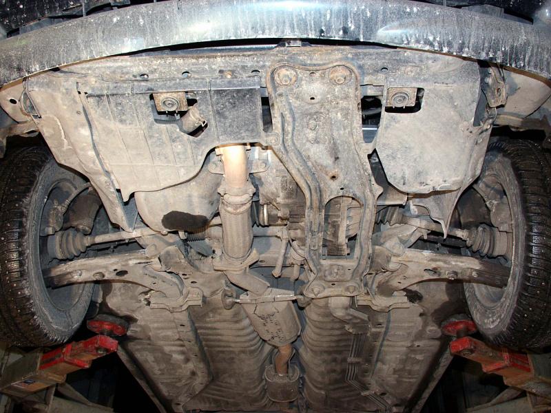 11.0679 Защита картера и КПП Kia Sephia V-1,5;1,8 (1997-2001) (сталь 2,0 мм)