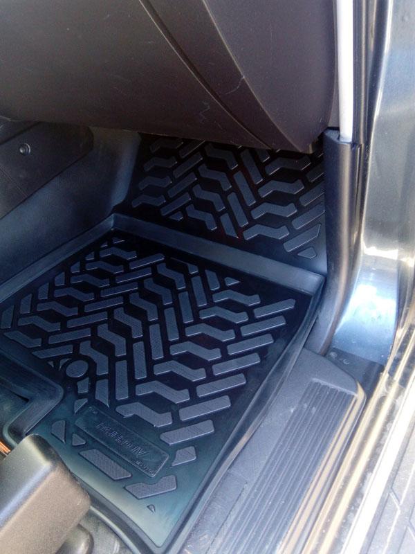 Ковры салонные модельные высокий борт 3D с подпятником для Mitsubishi Pajero IV 2006-, Элерон 61007