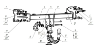 Фаркоп для VOLKSWAGEN Touareg (CR) тип шара AK41, Bosal-Oris арт. 2158-AK41