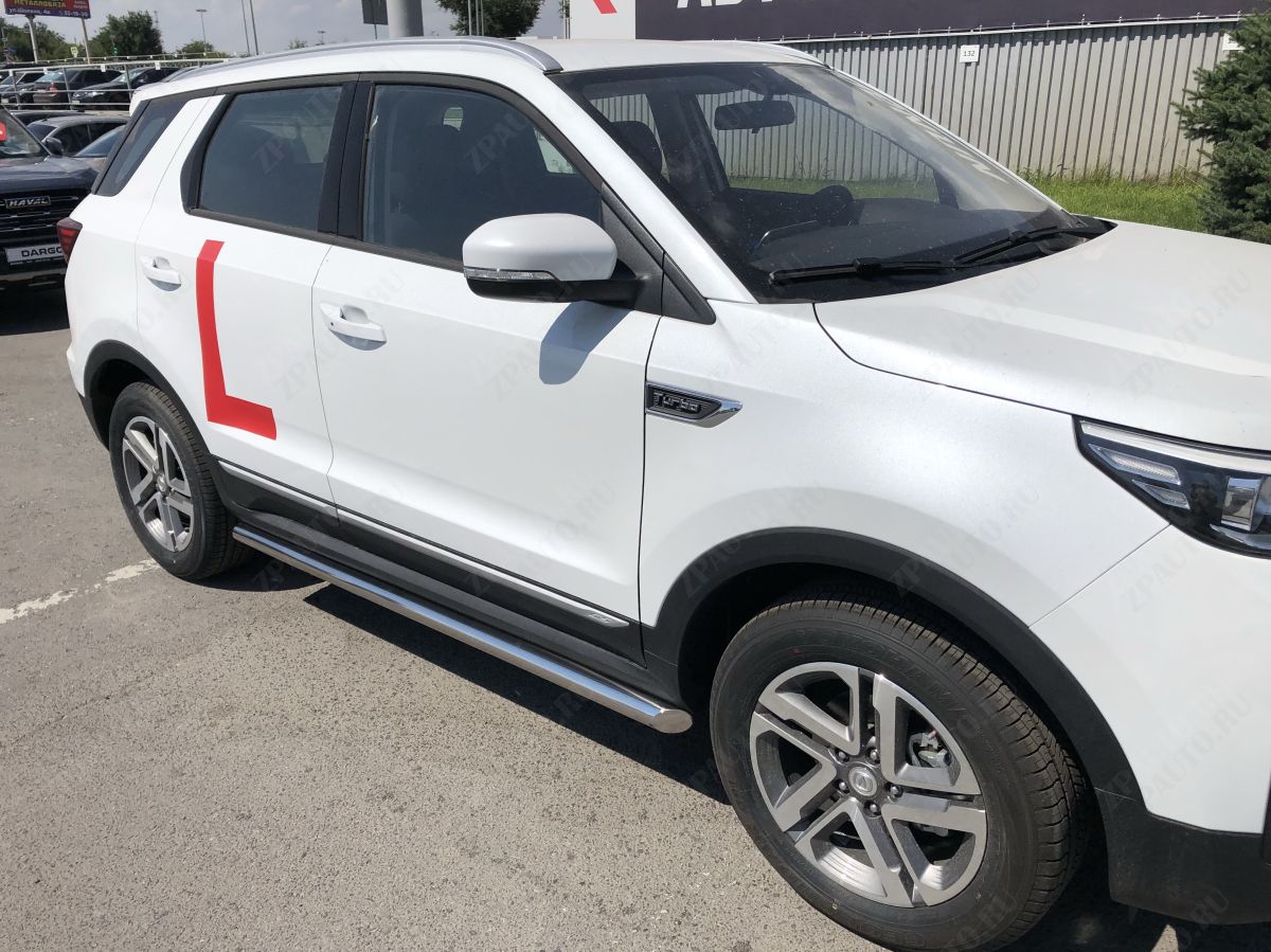 Защита штатного порога труба для автомобиля  CHANGAN CS55 2018- арт. CGCS55.18.32