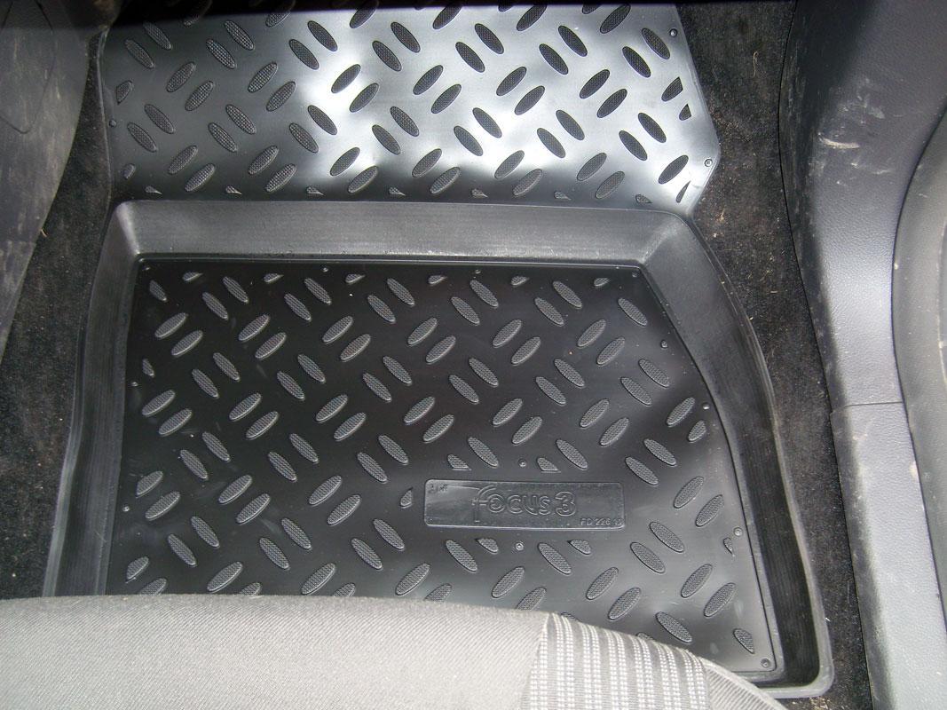 Ковры салонные модельные высокий борт 3D с подпятником для Ford Focus III 2011-, Элерон 60416