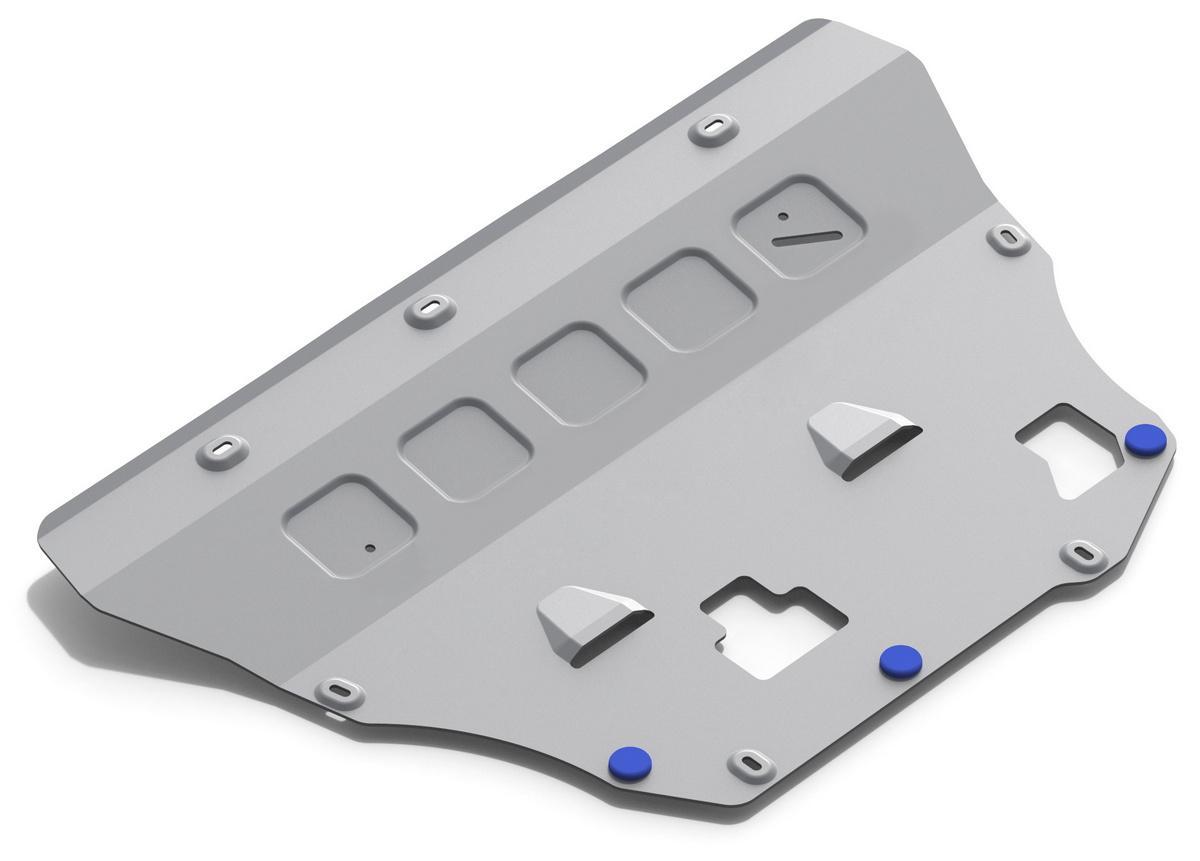 Защита картера и КПП Rival для Volvo S90 II (T5) 2016-н.в., штампованная, алюминий 3 мм, с крепежом, 333.5912.1