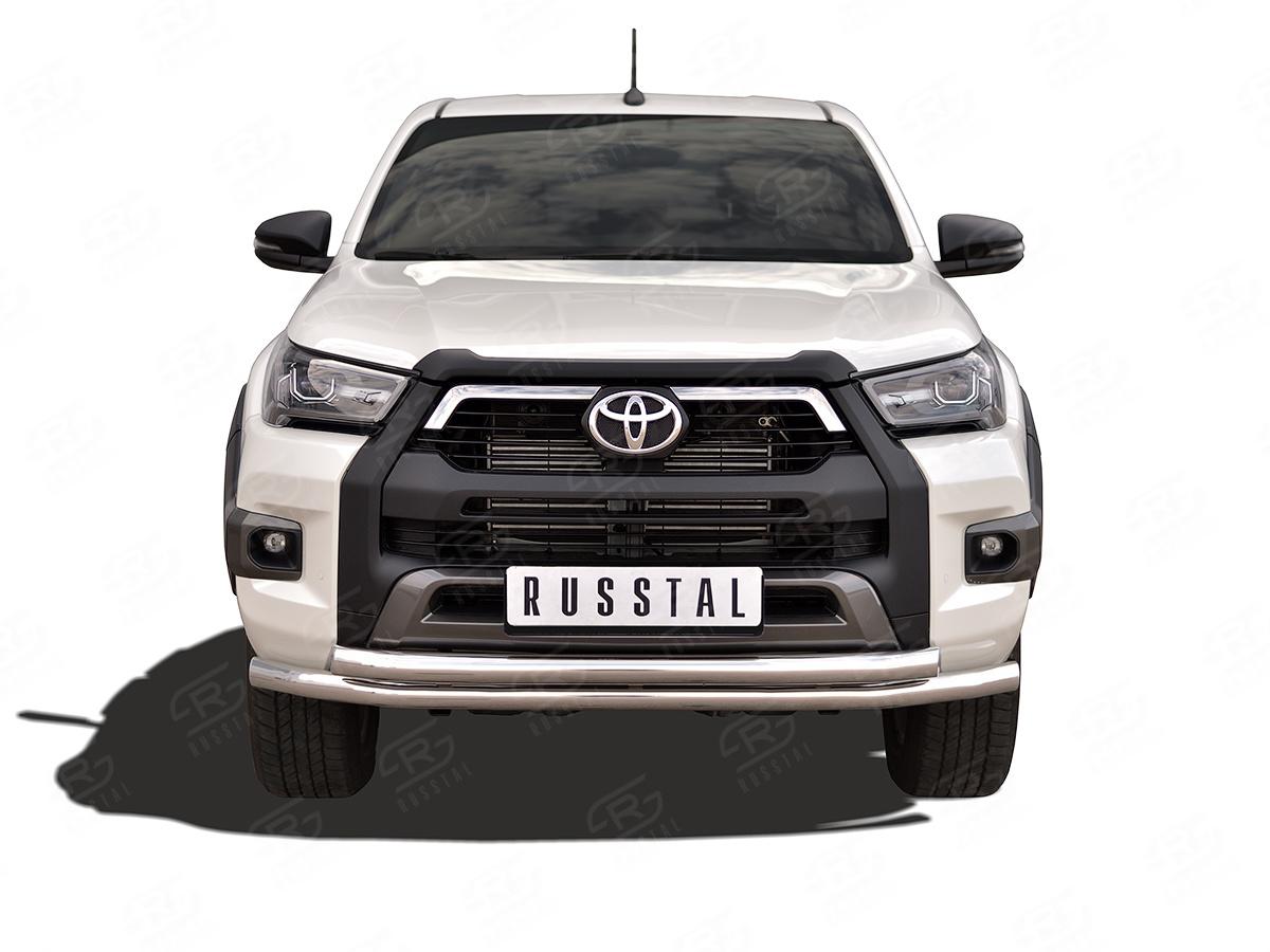 TOYOTA HILUX BLACK ONYX 2020- Защита переднего бампера d57 секции-d57 секции THBOZ-003510