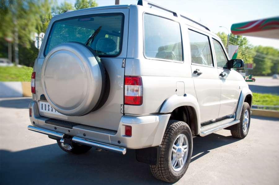 Пороги труба d57 вариант 1 для UAZ Patriot, Slitkoff UPT-0005041