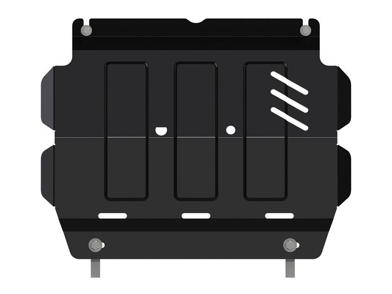 Защита картера для MITSUBISHI L200 задняя часть 2006 - 2015, V-2,5 TD, Sheriff, сталь 3 мм, арт. 14.2469