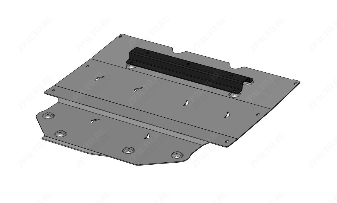 51.02АВС ЗАЩИТА КАРТЕРА ДВИГАТЕЛЯ И КПП GAC GS3 (2024-) (АЛЮМИНИЙ 4 ММ)