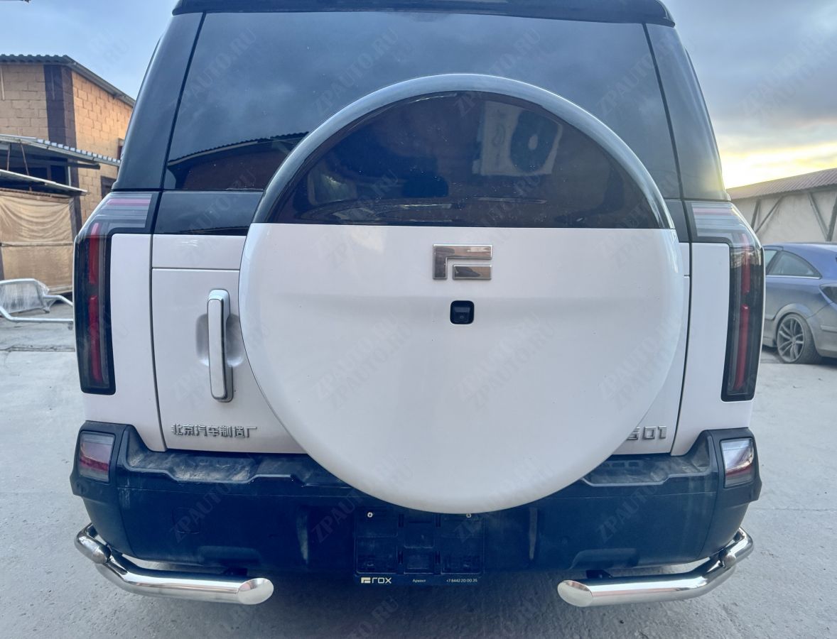 Защита заднего бампера  угловая двойная для автомобиля ROX 01 2024 арт. ROX.01.24.20