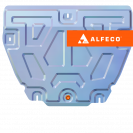 Защита  картера и КПП Discovery Sport 2014-2019 V-2,0 TD; 2,2 TD АТ 4wd , ALFeco, алюминий 4мм, арт. ALF3804al-1