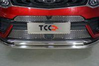 Решетка радиатора верхняя (лист) для автомобиля Geely Tugella 2020- TCC Тюнинг арт. GEELTUG20-07