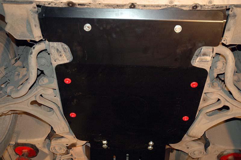 Защита картера для PORSCHE Cayenne Turbo  2002 - 2010, V-4.5, Sheriff, сталь 2,5 мм, арт. 35.1540