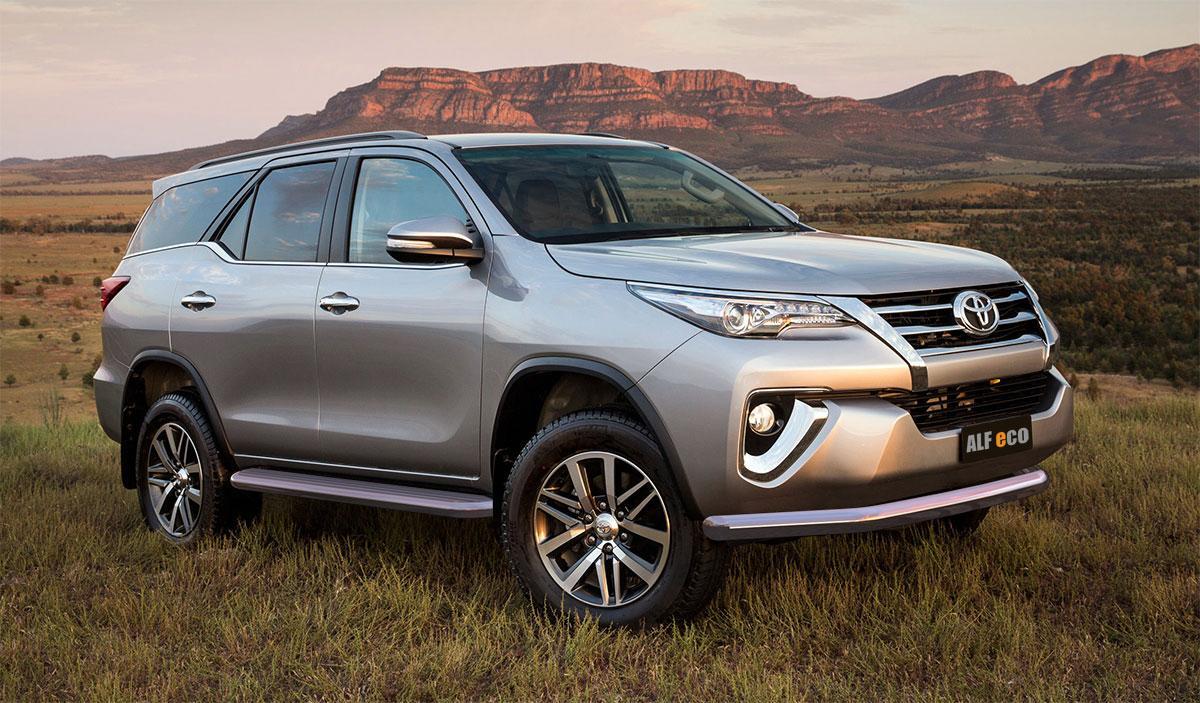 Защита передняя D 76,1 для Toyota Fortuner(Тойота Фортунер), ALFeco арт. TOYFORT-17.01