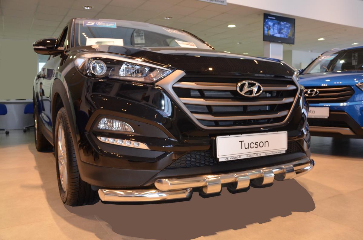 Защита переднего бампера G для автомобиля HYUNDAI Tucson 2016-2018, Россия HTUC.16.05