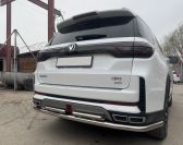 Защита заднего бампера угловая большая двойная для автомобиля Changan CS95 2023 арт. CGCS95.23.22