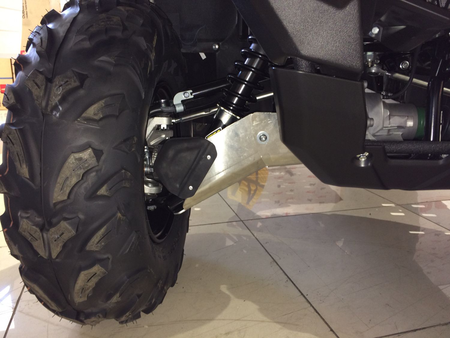 Защита рычагов для YAMAHA Kodiak  2016 -, алюминий 4 мм, STORM, арт. 1552