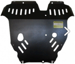 Защита стальная Мотодор (Двигатель, Коробка переключения передач), 3 мм, Сталь для Mitsubishi Endeavor 2002-2006 арт. 11323