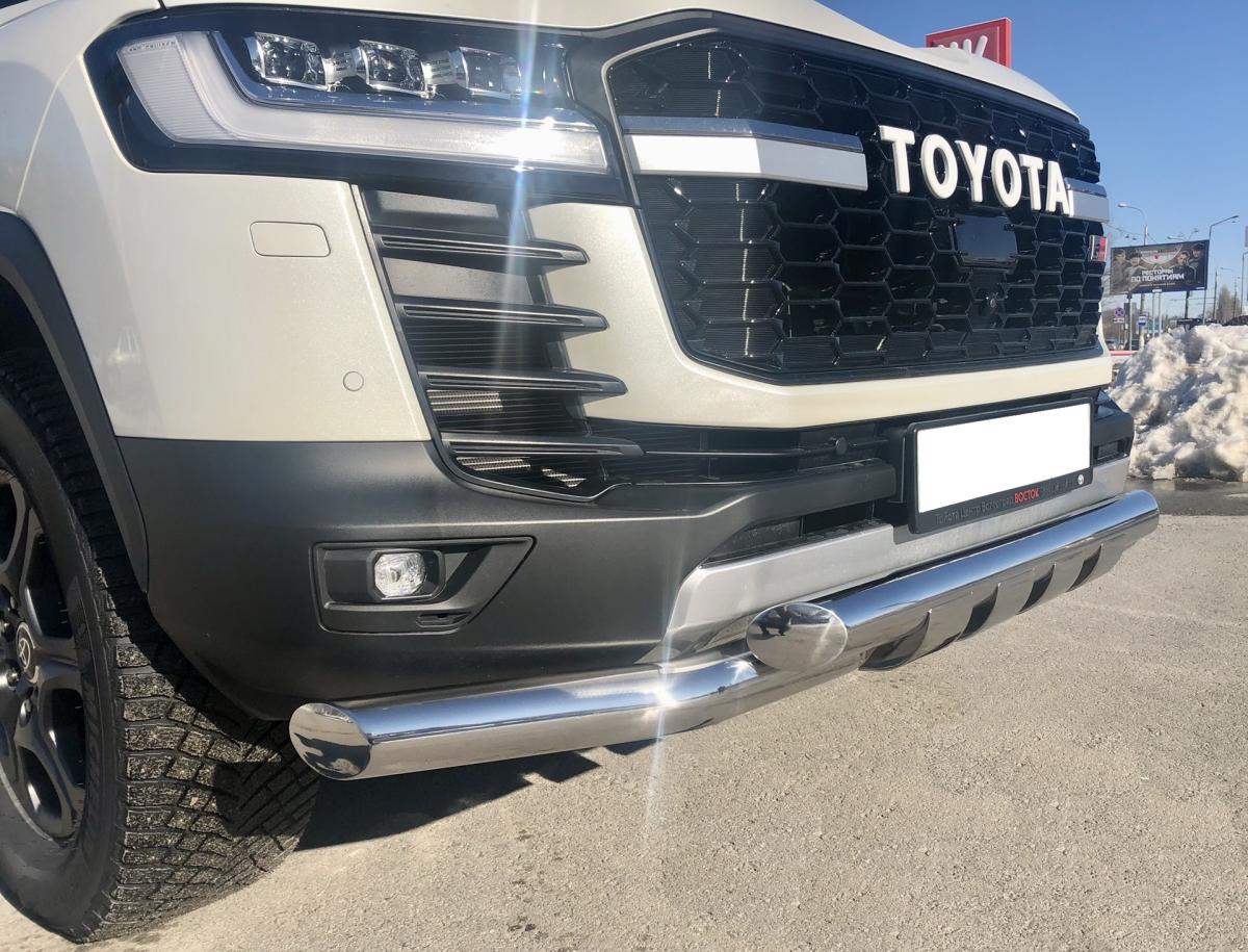 Защита переднего бампера (G)        для автомобиля TOYOTA Land Cruiser 300 GR Sport 2021(Комфорт+) арт. TLCGRS300.21.05