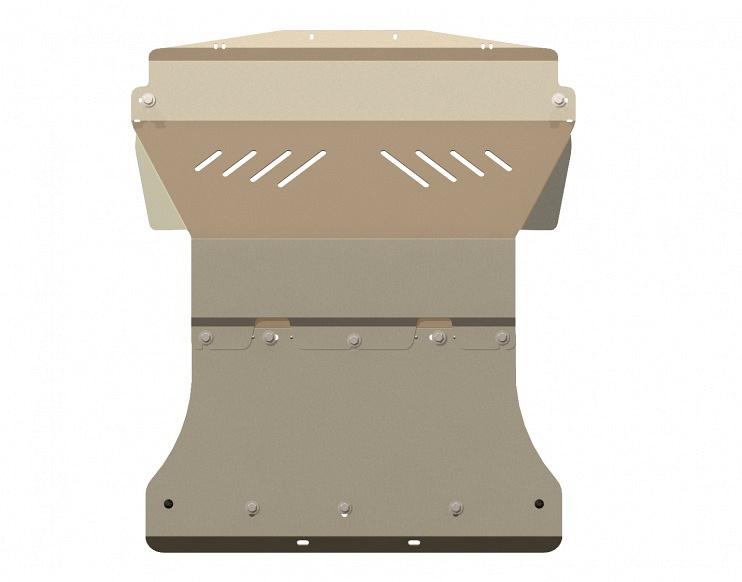 Алюминиевая защита картера на Infiniti FX 35, алюминий 5 мм, Sheriff (Шериф) 15.1013