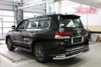 Защита задняя d76/42 двойная для Lexus LX570 Sport 2013-, Lexus LX57.75.5015