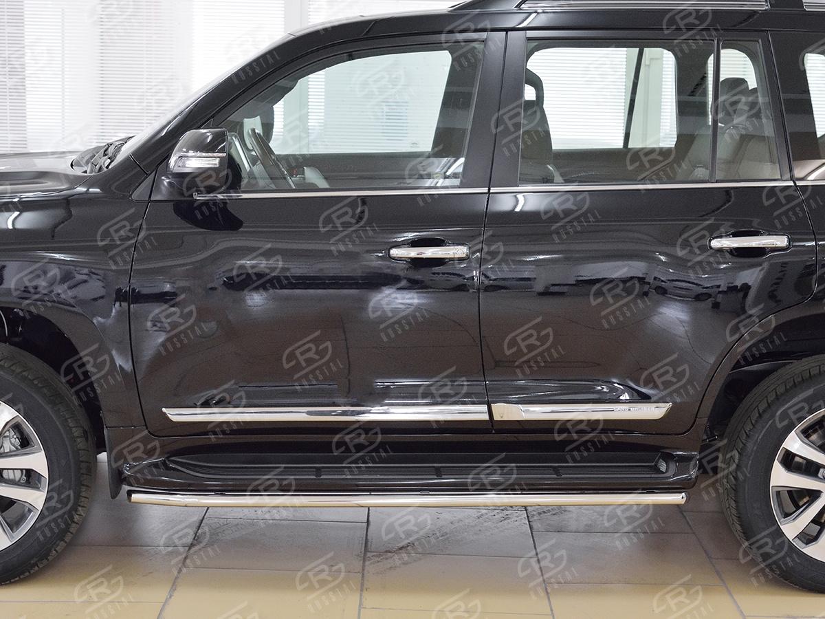 Защита порогов d42 TLCT-003119 для автомобиля TOYOTA LAND CRUISER 200 2018 EXECUTIVE LOUNGE, Slitkoff