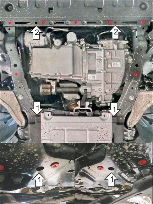 Ковер багажный модельный (высокий борт) для Honda Jazz (2015-) (верхний), Элерон, арт. 70703