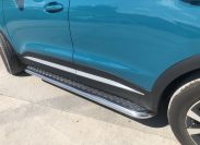 Пороги с накладным листом для автомобиля Chery Tiggo 7 Pro Max 2024 арт. CTGPM.7.24.41