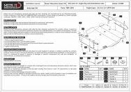 Защита картера и КПП для MITSUBISHI Legnum  1996 - 2002, V-2,0; 2,4; 2,5; 2,0TDI 4wd, Sheriff, сталь 2,0 мм, арт. 14.0280