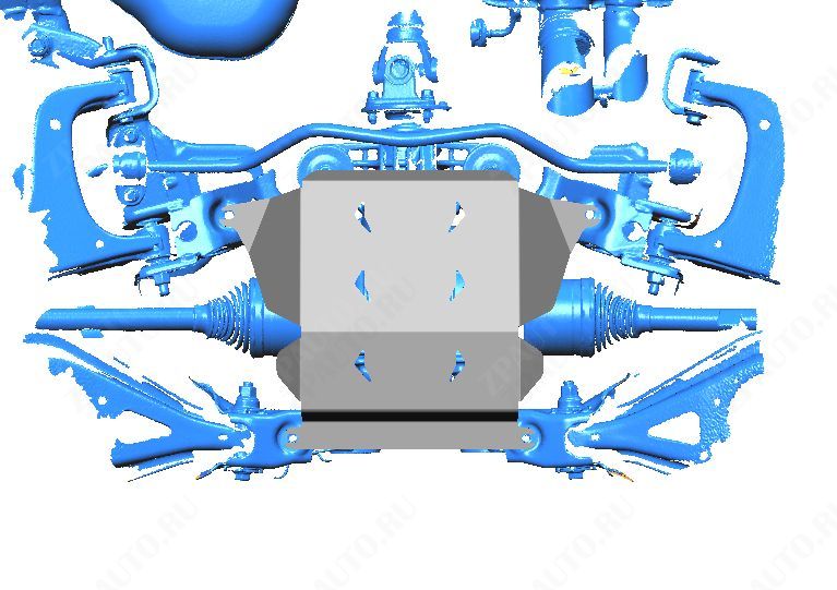 47.07ABC Защита заднего редуктора TANK 700 (2025-) (Алюминий 4мм)