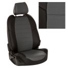Чехлы для Hyundai HD-72 (HD-78) (3 места), Экокожа, (Черный + Серый), Autopilot арт. kha-hyuhd7278-hyunhd7278-chese-e