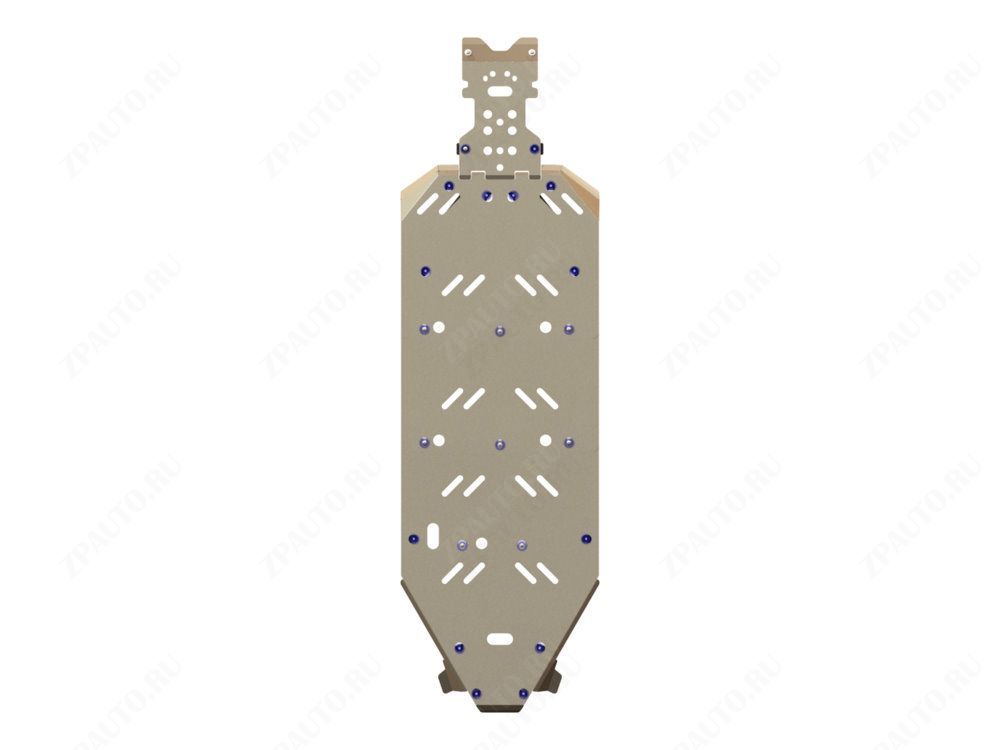 Защита днища для POLARIS RZR 900 XP 2011-14, алюминий 4 мм, STORM, арт. 2238