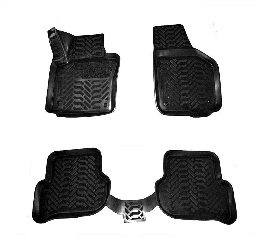 Ковры салонные модельные высокий борт 3D с подпятником для Skoda Yeti 2009-, Элерон 61605