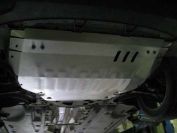 Защита  картера и кпп для Volkswagen Jetta VI 2010-2019  V-all , ALFeco, алюминий 4мм, арт. ALF2632al