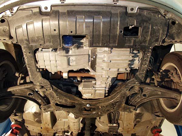 Защита картера и КПП для HONDA Mobilio  2001 - 2008, V-1,3; 1,5, Sheriff, сталь 2,0 мм, арт. 09.0797