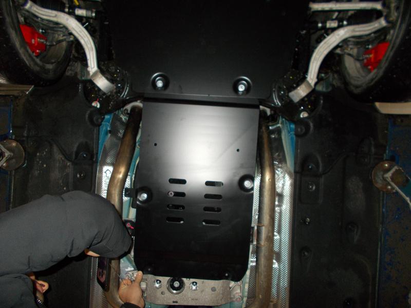 Защита КПП для KIA Stinger  2018 -, V-2.0T AT AWD ; 3,3T AT AWD , Sheriff, сталь 2,0 мм, арт. 11.3622 V3