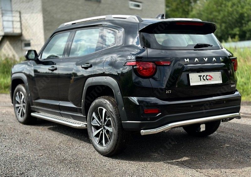 Защита задняя 60,3 мм Haval H7 2.0 4WD 2024 арт. HAVH724-10
