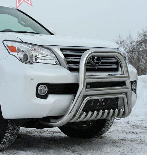 Кенгурятник, решетка передняя мини низкая с защитой d60 для Lexus GX460 2014-, Lexus GX46.57.1939